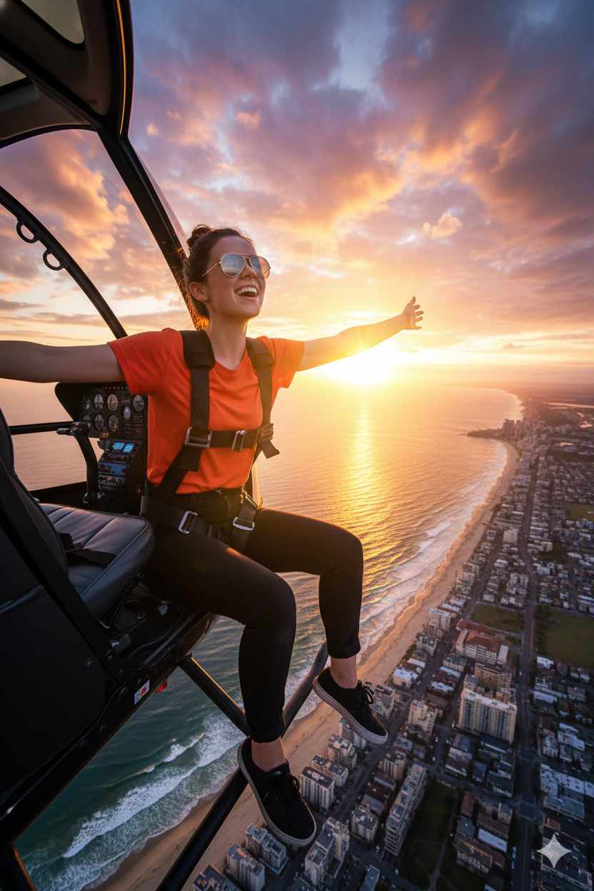 Helicopter Door Adventure Shot Prompt | Nano Banana Prompt