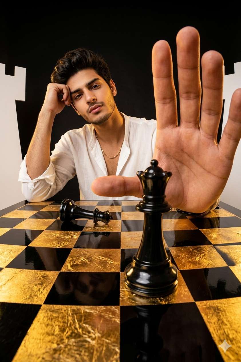 Chess King Fisheye Portrait Prompt – Best Gemini AI Prompt for Boys Copy Paste 2026