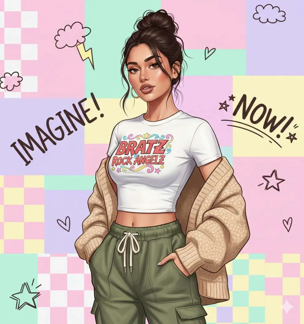 Y2K Fashion Illustration Prompts for Gemini