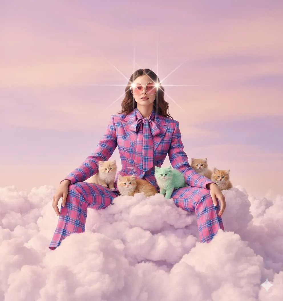 Fashion Portrait on Cloud