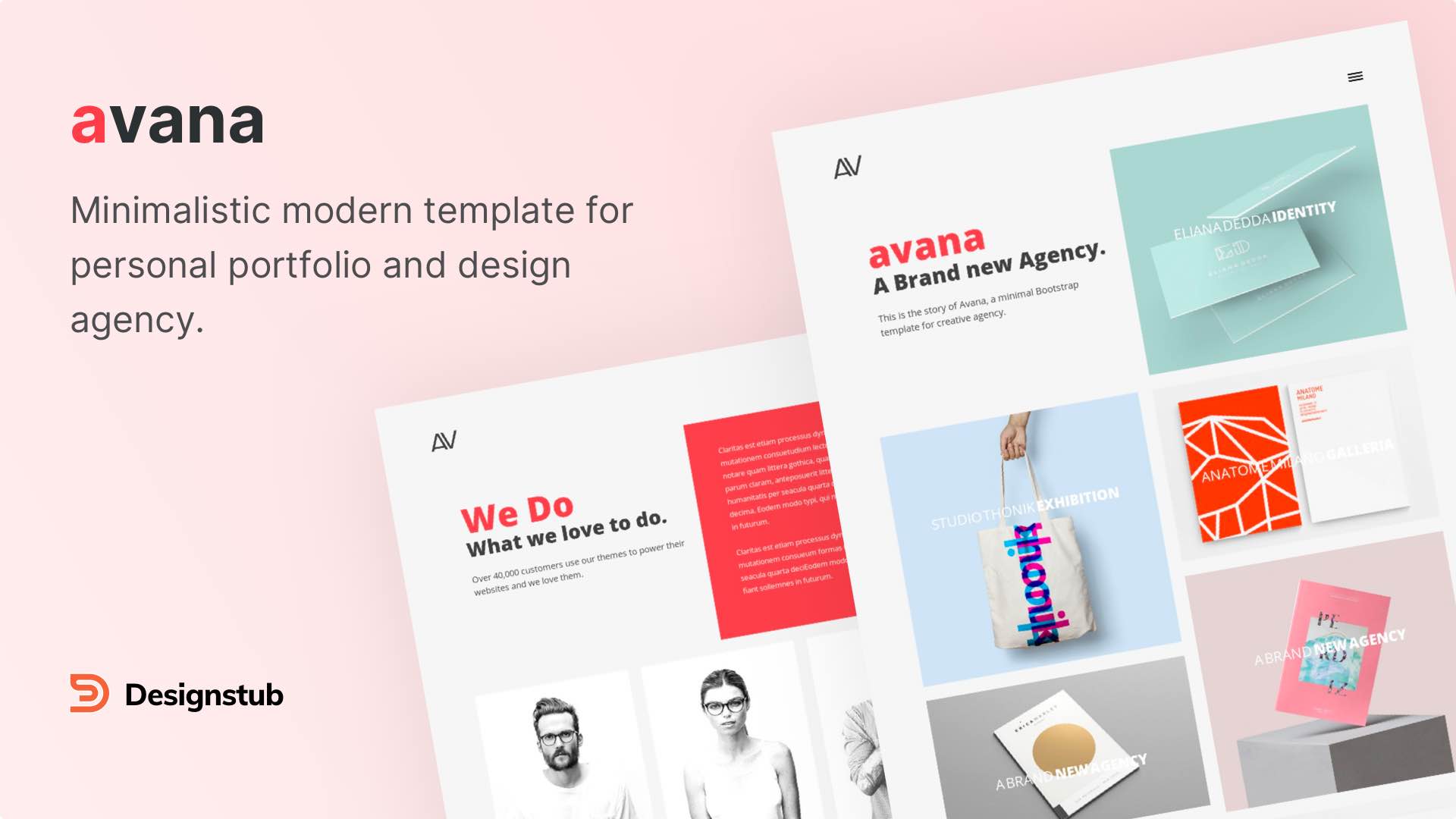 Avana – minimal portfolio template build with Bootstrap-b