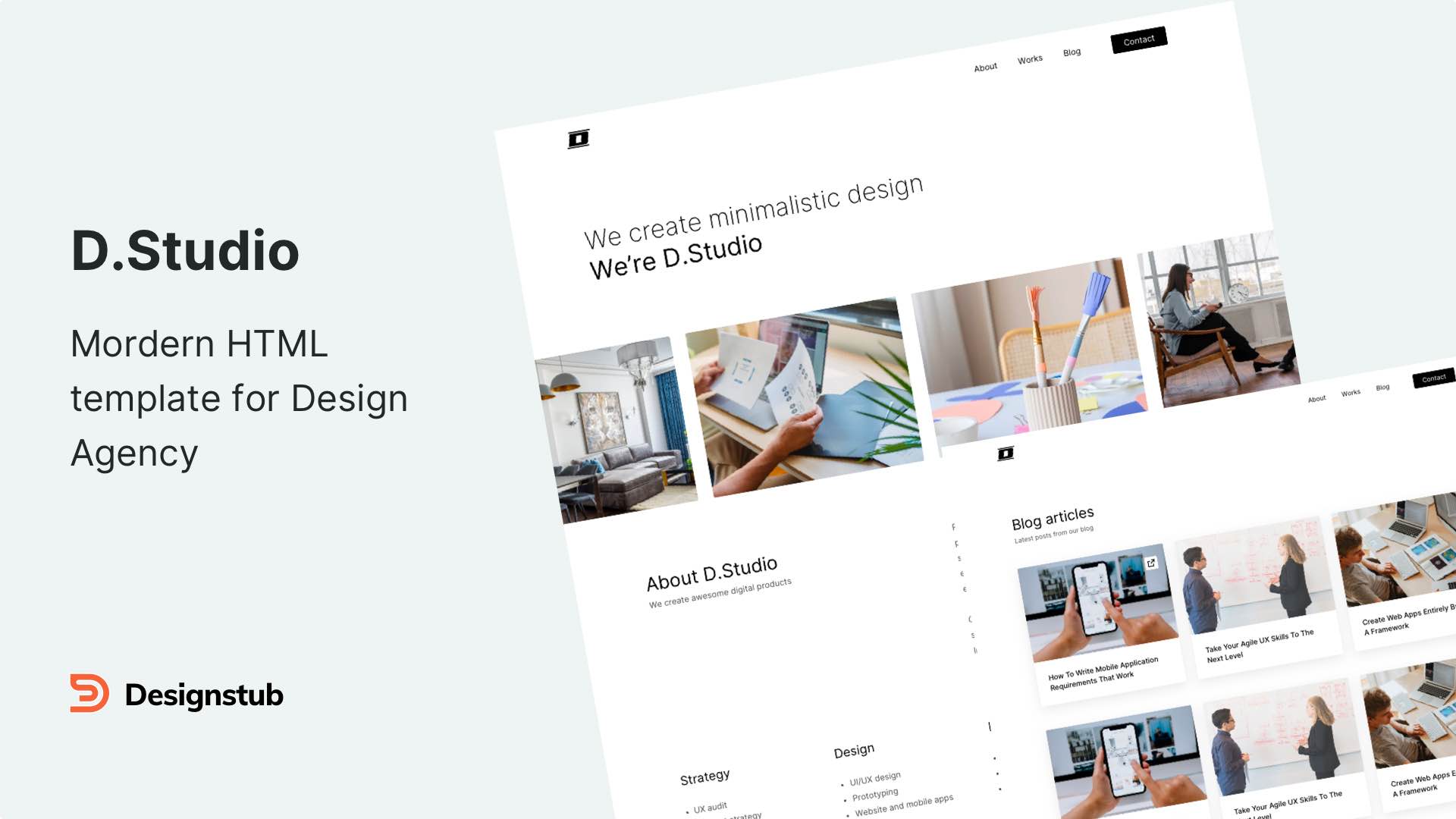 Dstudio - Design agency website template